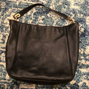 Michael Kors Fulton med slouchy shoulder bag black